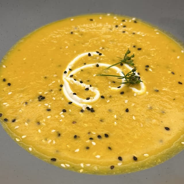 Photo of the dish “Crema de pimiento”