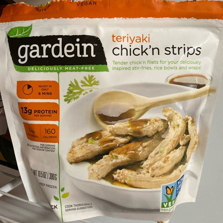 photo of Gardein Teriyaki Chick`n Strips shared by @micaelacarnovale on  13 Nov 2023 - review