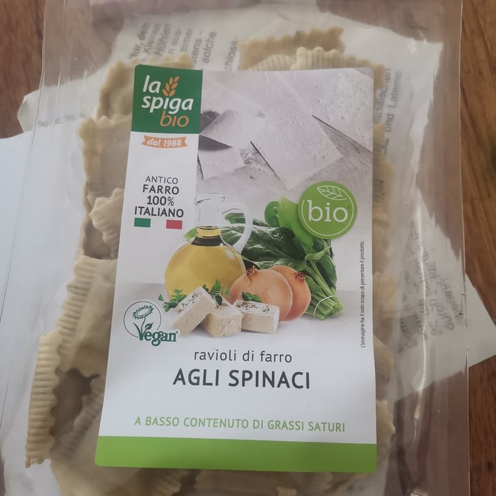photo of La Spiga Bio Ravioli di Farro agli spinaci shared by @brilliantseagull09 on  08 Feb 2024 - review