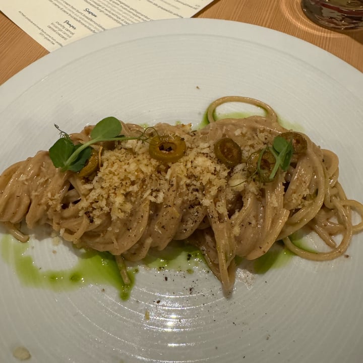 photo of Hotel Paradiso Pure.Living Spaghettini con Crema di Pane Bruciato shared by @lauramantoan on  18 Jan 2025 - review