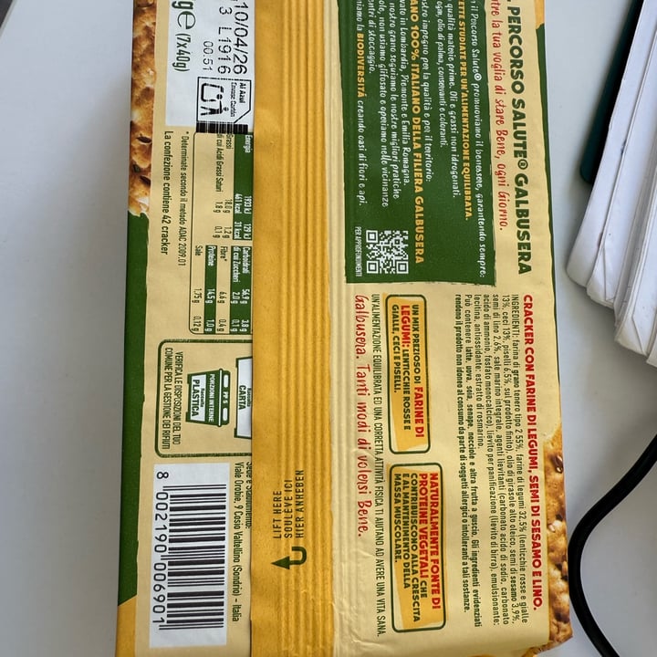 photo of Galbusera Crackers con Farine di Legumi e Semi di Sesamo e Lino shared by @lacompagniadialex on  29 Sep 2025 - review