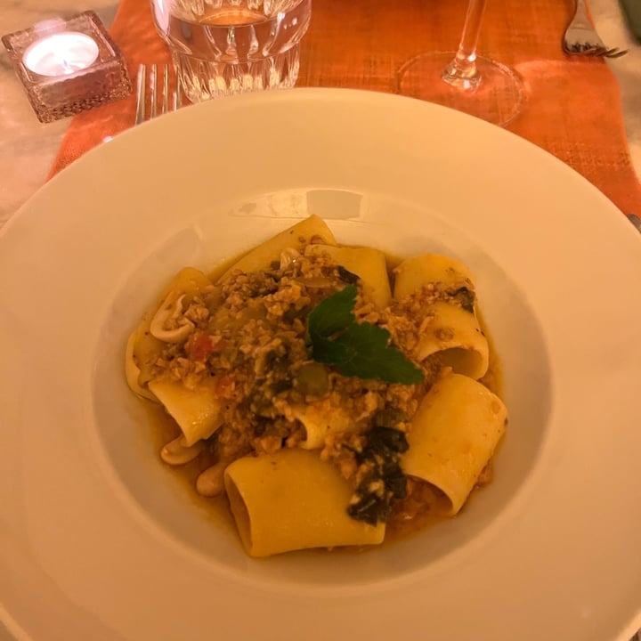 photo of L'OV Osteria Vegetariana Paccheri Ragù Di Mare shared by @auroratufaro on  15 Mar 2024 - review