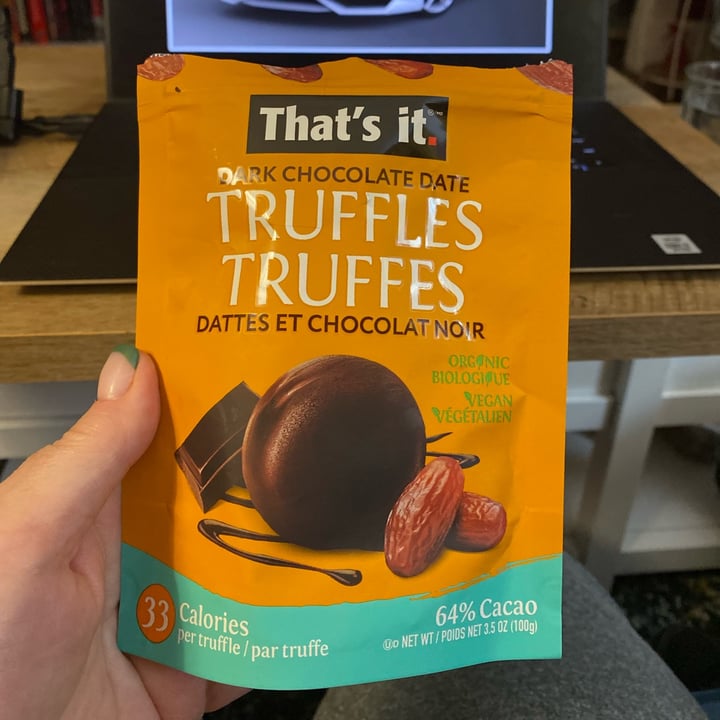 photo of That’s it Dark chocolate date truffles shared by @kimleescatlady on  01 Sep 2023 - review