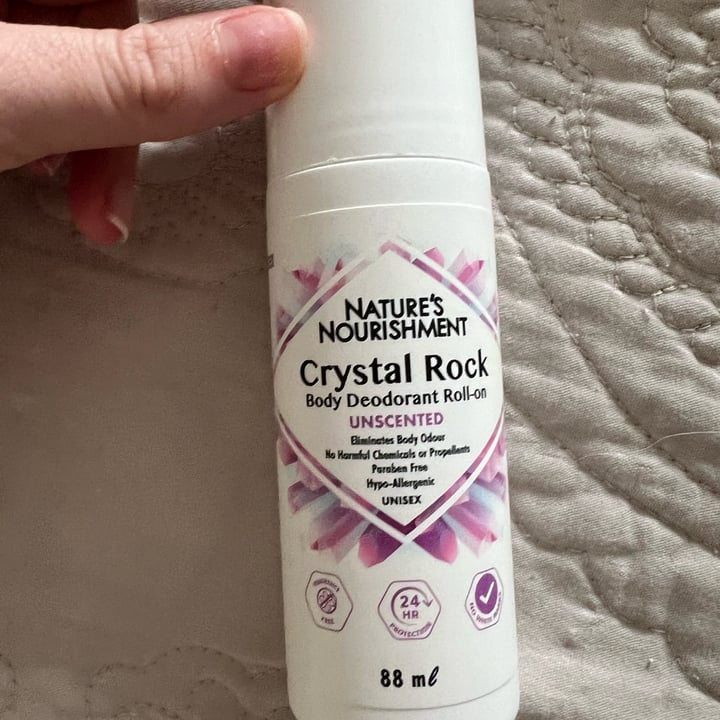 photo of Nature’s Nourishment  Crystal Rock Body Deodorant Stick Unscented shared by @sarbearcor on  06 Jan 2024 - review