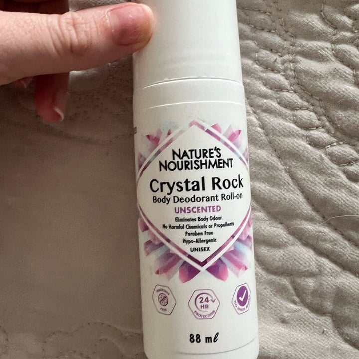 Nature’s Nourishment Crystal Rock Body Deodorant Stick Unscented Review