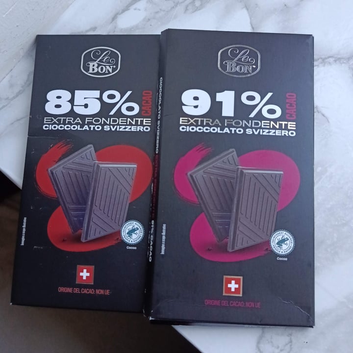 photo of Le bon Cioccolato Fondente 85% shared by @gemmaveg on  05 Oct 2025 - review