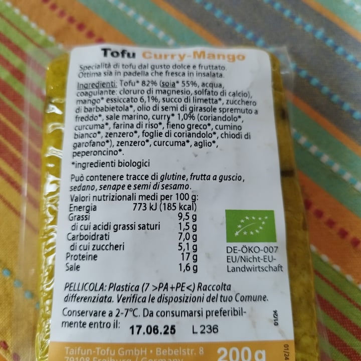 photo of Taifun Tofu Curry-Mango shared by @lauraemarco on  06 May 2025 - review