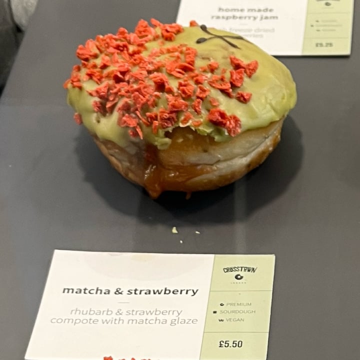 photo of Crosstown Shoreditch - Doughnuts & Coffee Matcha & Strawberry shared by @alistar on  26 Apr 2024 - review