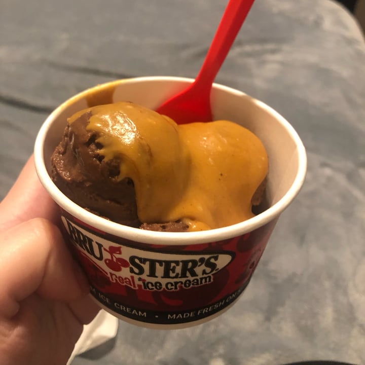 photo of Bruster's Real Ice Cream Chocolate Ice Cream shared by @veganchailatte on  01 Sep 2023 - review