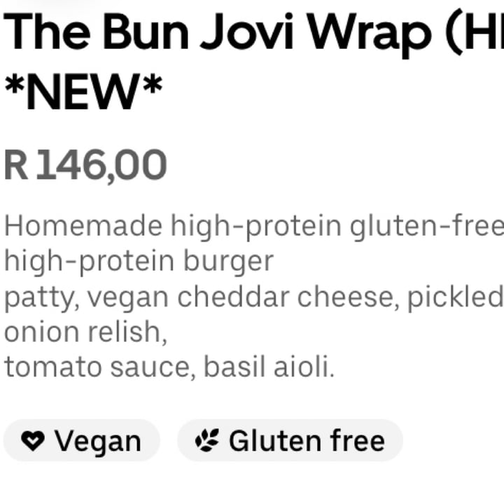 photo of Scheckter's RAW Cape Quarter Bun Jovi Wrap shared by @rushisushi7 on  15 Jan 2024 - review