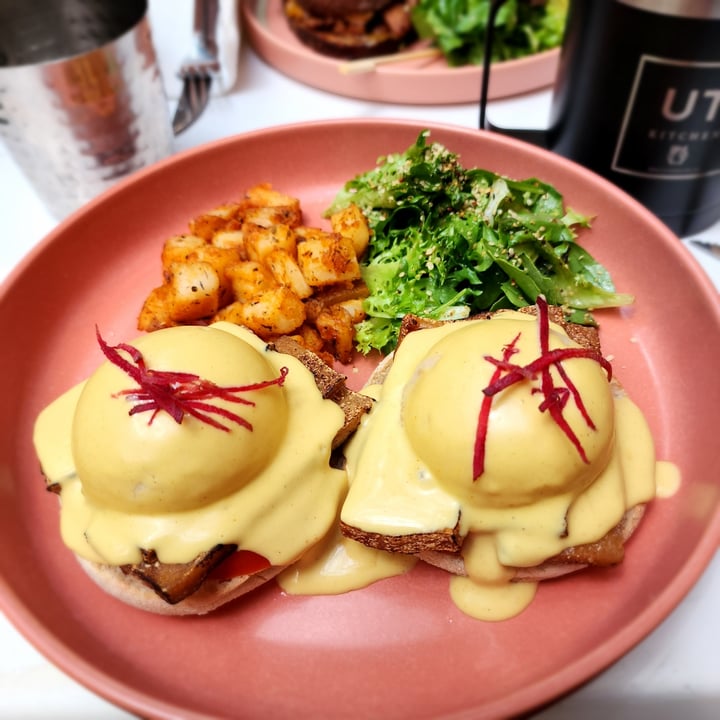 photo of UT47 Manhattan Vegan Tofu Bacon Egg's Benedict shared by @ramaya on  06 Jul 2024 - review