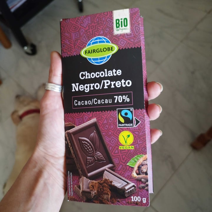 photo of Fairglobe Bio Chocolate Negro 70% shared by @helendrus on  12 Sep 2023 - review