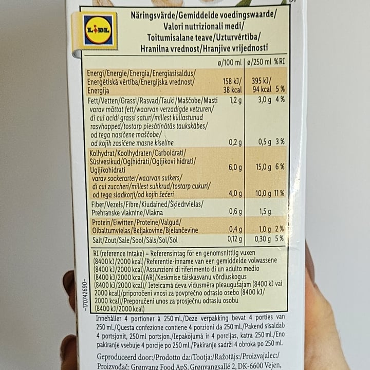 photo of Vemondo Bio Oat Milk shared by @angelarusso on  12 Jul 2025 - review