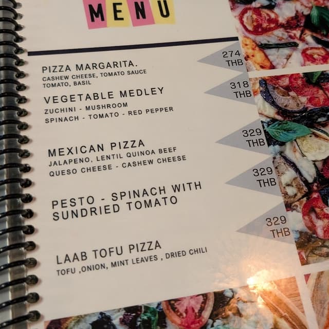 Photo of the dish “Laab Tofu Pizza”