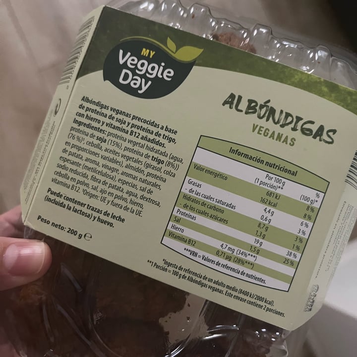 photo of My veggie day Albóndigas veganas shared by @bego18 on  16 Mar 2025 - review