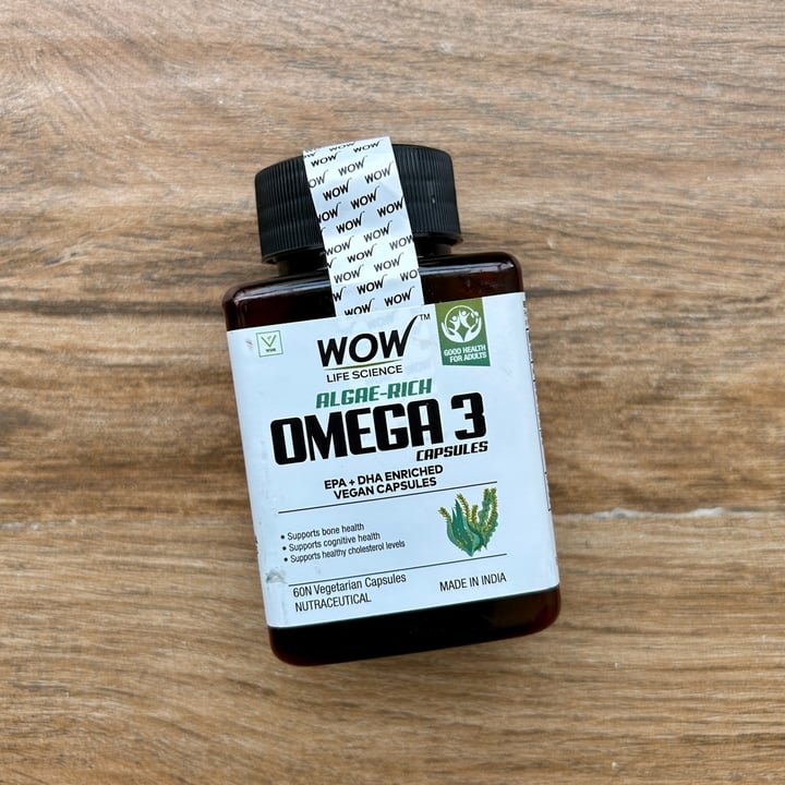 photo of WOW Life Science Algae-Rich Omega 3 shared by @veganniran on  17 Apr 2024 - review