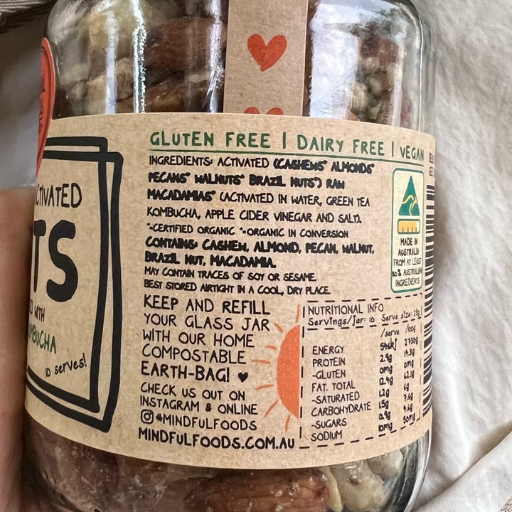 photo of Mindful Foods Byron Bay Organic & Activated Nuts shared by @chefchrissy68 on  04 Oct 2025 - review