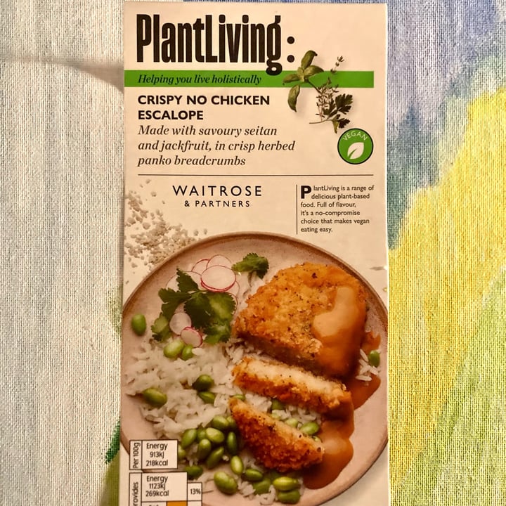 photo of Plant Living Crispy No Chicken Escalope shared by @alicesouthwood on  10 Oct 2023 - review