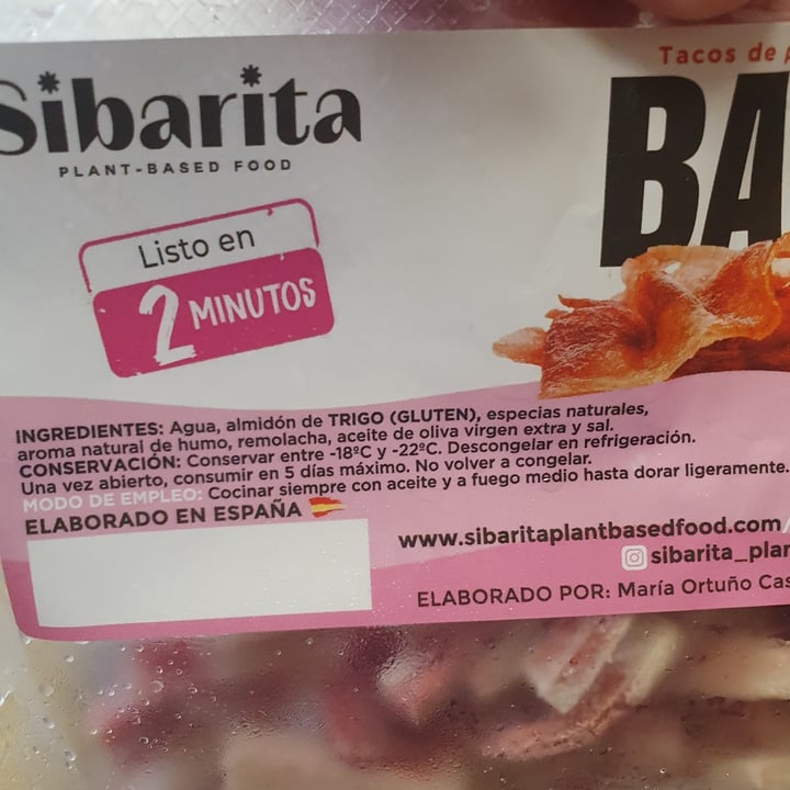 photo of Sibarita plant-based food Tacos Bacon shared by @davidganja on  14 Sep 2023 - review