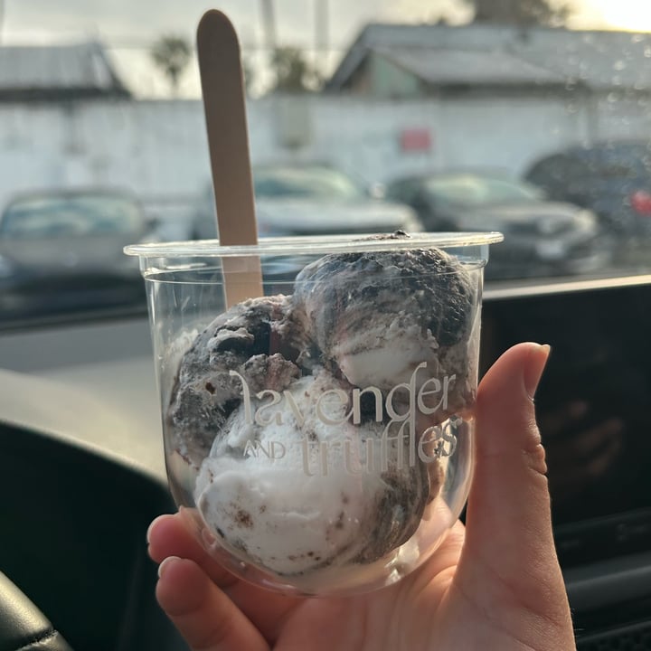 photo of Lavender and Truffles Dairy Free Ice Cream Cookies and Cream Ice Cream shared by @samanthab3 on  28 Apr 2025 - review