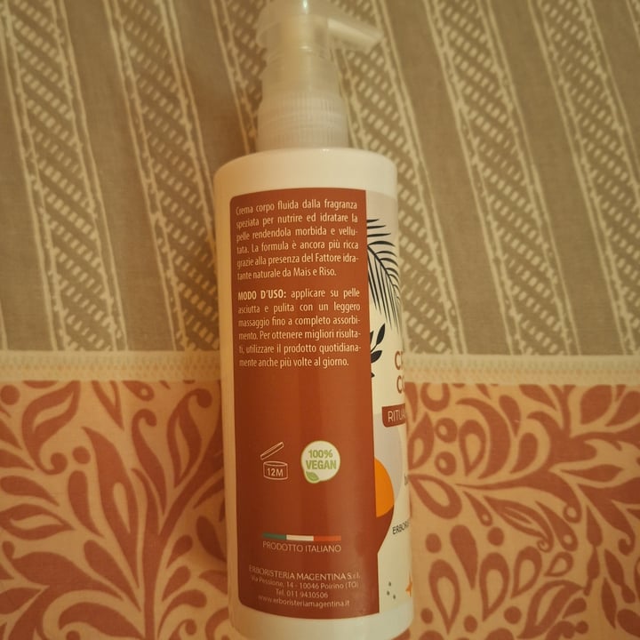 photo of Erboristeria magentina CREMA CORPO  Rituale Speziato shared by @meryveg on  12 Aug 2025 - review