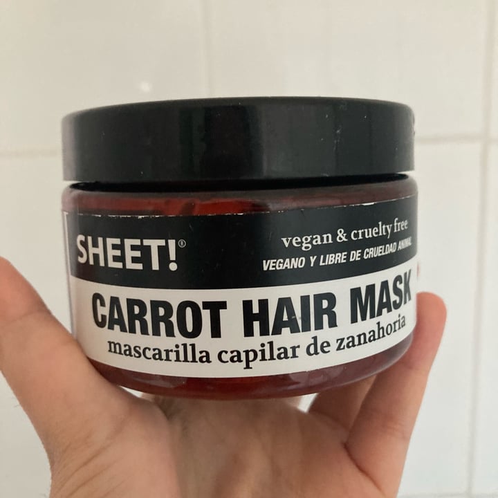 photo of SHEET! Carrot hair mask shared by @rociiroo on  18 May 2024 - review