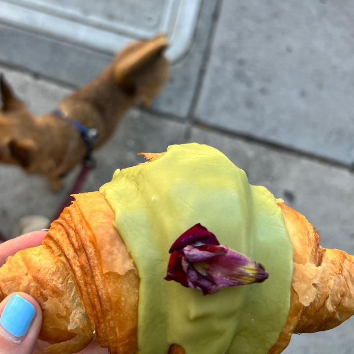 photo of Chaumont Vegan green matcha croissant shared by @vegangumshoe on  27 Aug 2023 - review