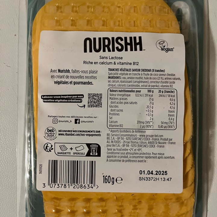photo of Nurishh Cheddar Slices shared by @crislince on  06 Jan 2025 - review