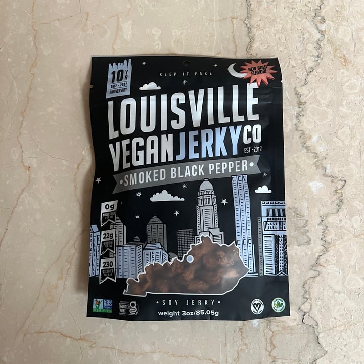 photo of  Louisville Vegan Jerky Co. Smoked Black Pepper shared by @stellaluce on  06 May 2024 - review