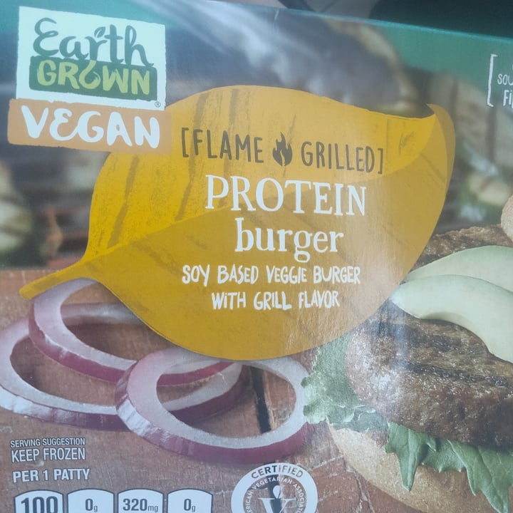 photo of Earth Grown Protein Burger flame grilled shared by @immortalv on  11 Feb 2024 - review