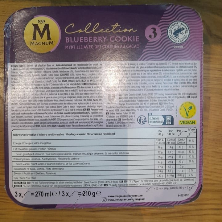 photo of Magnum Chill Blueberry Cookie shared by @alice50 on  11 Aug 2025 - review