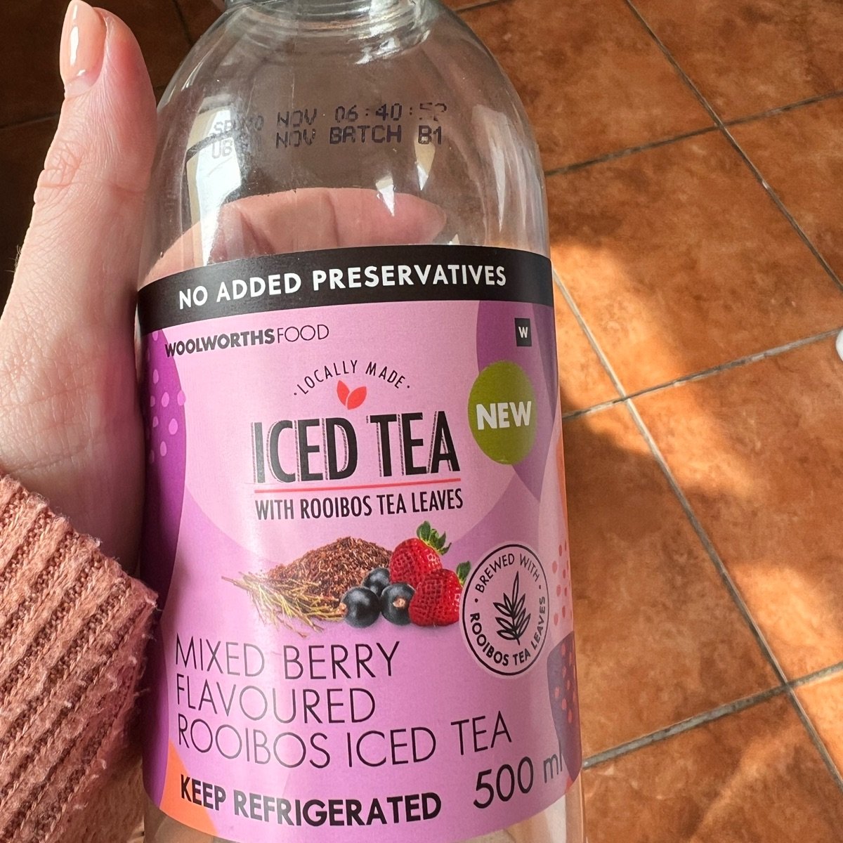 Mixed Berry Flavored Iced Tea from Woolworths Food - Vegan Product ...
