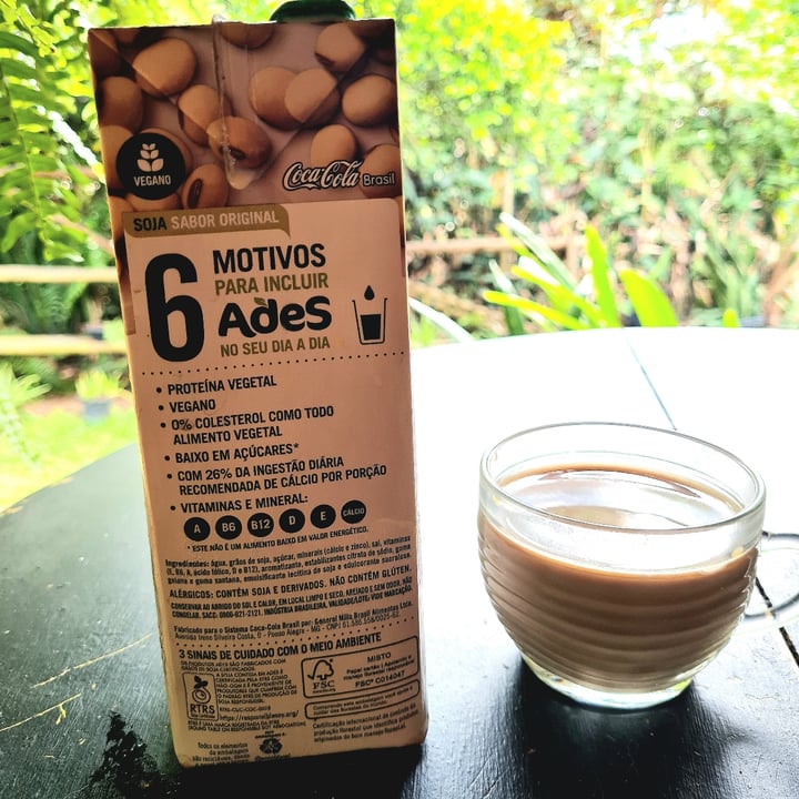 photo of Ádes leite de soja bebida de soja sabor original shared by @alecomess on  11 Feb 2024 - review