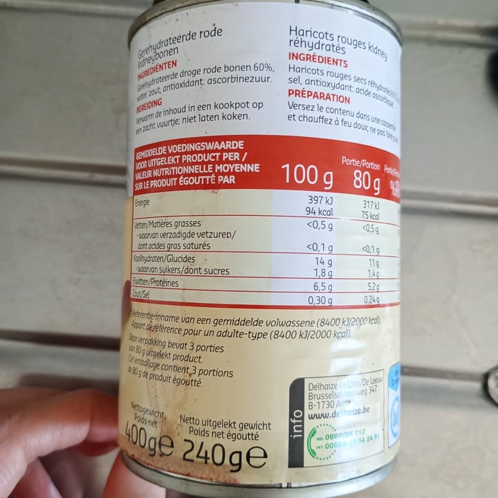 photo of Delhaize haricot rouges shared by @3ric4 on  11 Aug 2024 - review