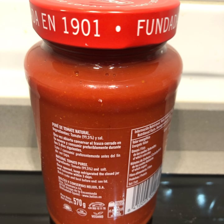 photo of Helios Tomate Triturado natural shared by @loula on  05 Oct 2025 - review