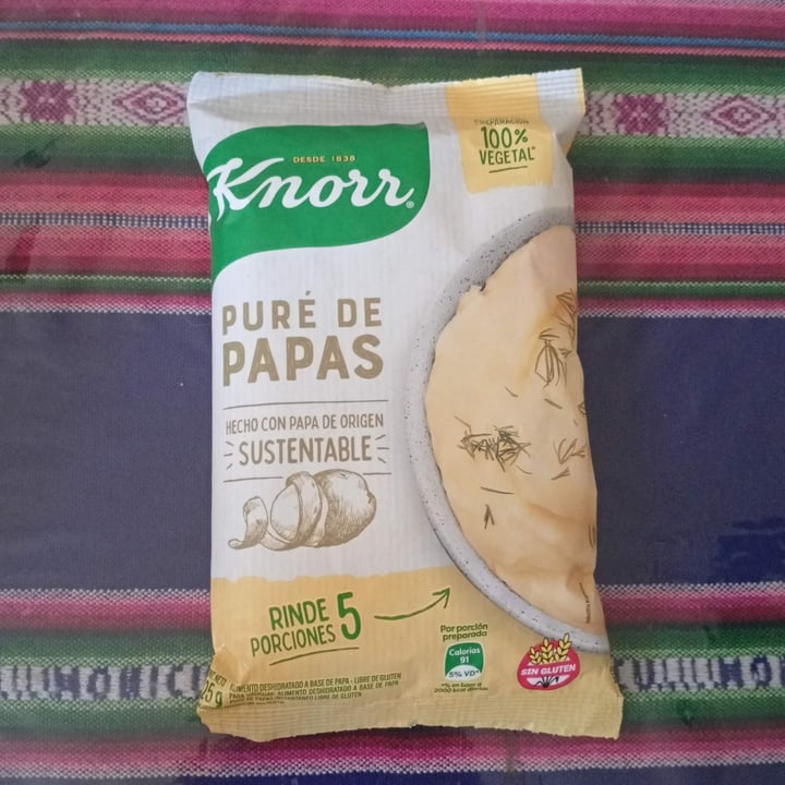 photo of Knorr puré de papas 100% Vegetal shared by @jezabel88 on  11 Sep 2025 - review