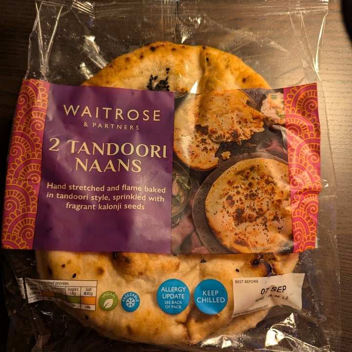 photo of Waitrose 2 TANDOORI NAANS shared by @1sabella on  03 Sep 2024 - review