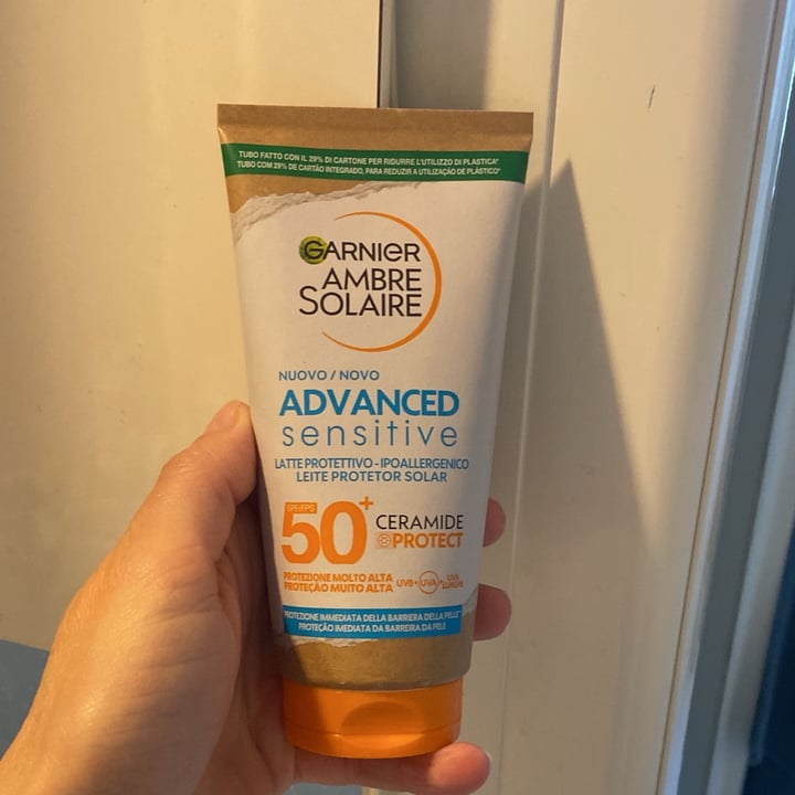 photo of Garnier ambre solaire Advanced Sensitive 50+ ceramide protect shared by @ema79 on  23 Apr 2024 - review