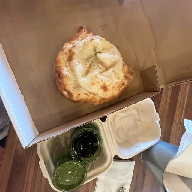 Photo of the dish “apple pie filled calzone”