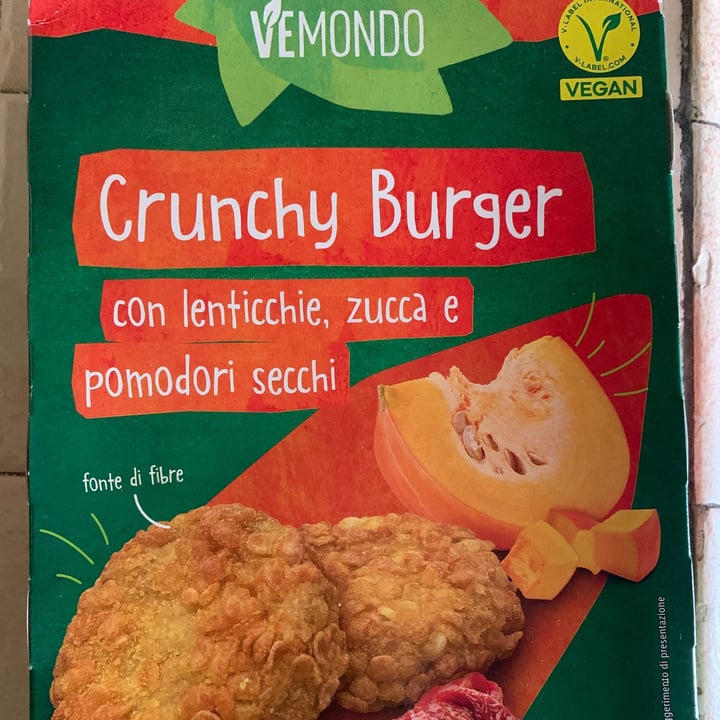 photo of Vemondo Crunchy Burger lenticchie, zucca e pomodori secchi shared by @vitti on  05 Sep 2025 - review