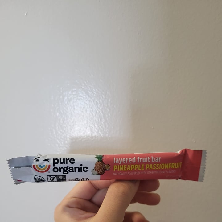 photo of Pure Organic Pineapple Passion Fruit Layered Fruit Bars shared by @socalvegan on  10 Apr 2024 - review