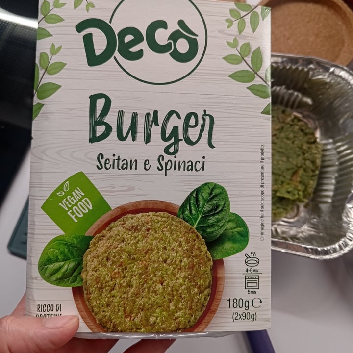 photo of Bio Decò Burger seitan e spinaci shared by @helebias on  24 May 2024 - review