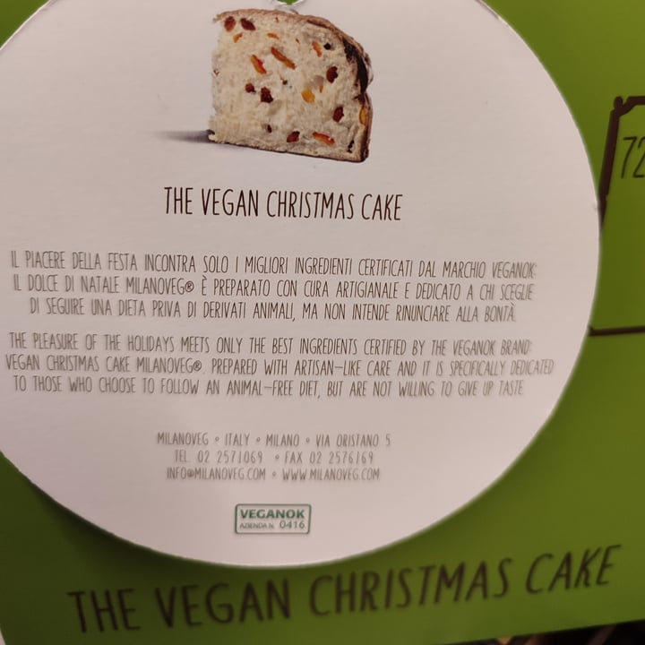 photo of MilanoVeg Vegan Christmas cake shared by @athoucha on  25 Dec 2023 - review