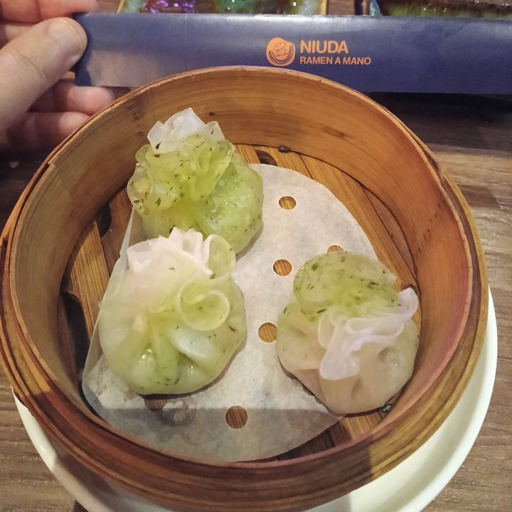 photo of Niuda Ramen a Mano 牛大面馆 ravioli al vapore con verdure miste shared by @merry-cherry-veg on  23 Aug 2025 - review