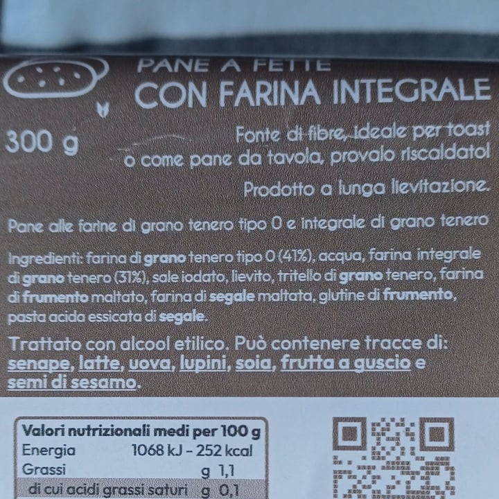 photo of Il vecchio fornaio Pane a fette Integrale shared by @miocillo0 on  08 Oct 2025 - review