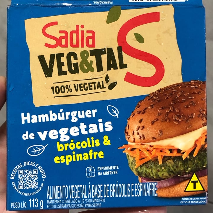 photo of Sadia Veg & Tal -  Hambúrguer de vegetais brócolis & espinafre shared by @mbenitez on  23 Apr 2024 - review