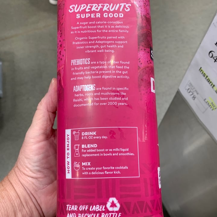 photo of Sambazon Dragon Fruit Berry Ginger Flavored Blend shared by @onehungryvegan on  30 Sep 2023 - review