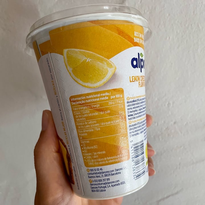 photo of Alpro LEMON CHEESECAKE GESCHMACK shared by @pauladelriver on  22 Jul 2025 - review