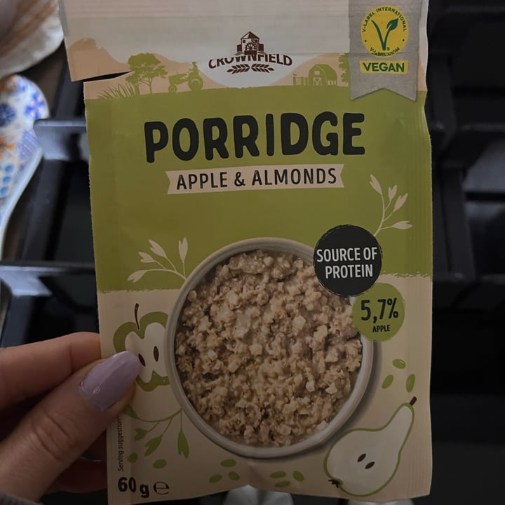 photo of Crownfield Porridge Apple & Almonds shared by @seitansistah on  15 Mar 2025 - review