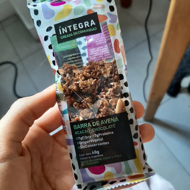 photo of Integra Barra de Avena Y Chocolate shared by @adiloretto on  15 Jan 2024 - review